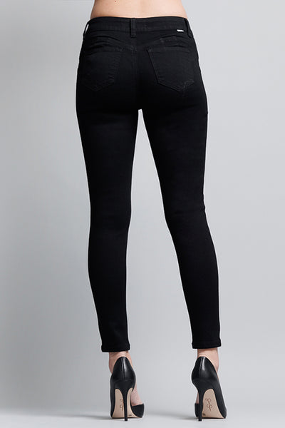 Mid Rise Push Up Ankle Skinny