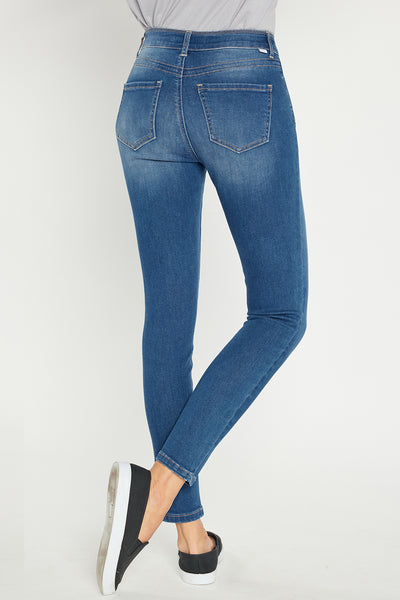 2 Tone Stitch with Split Back Yoke Ankle Skinny