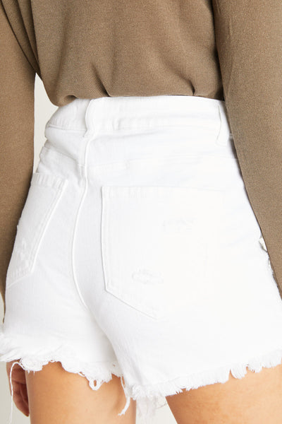 Shorts mom destruidos de tiro superalto
