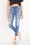 High Rise Ankle Grazer with Contrast Released Hem