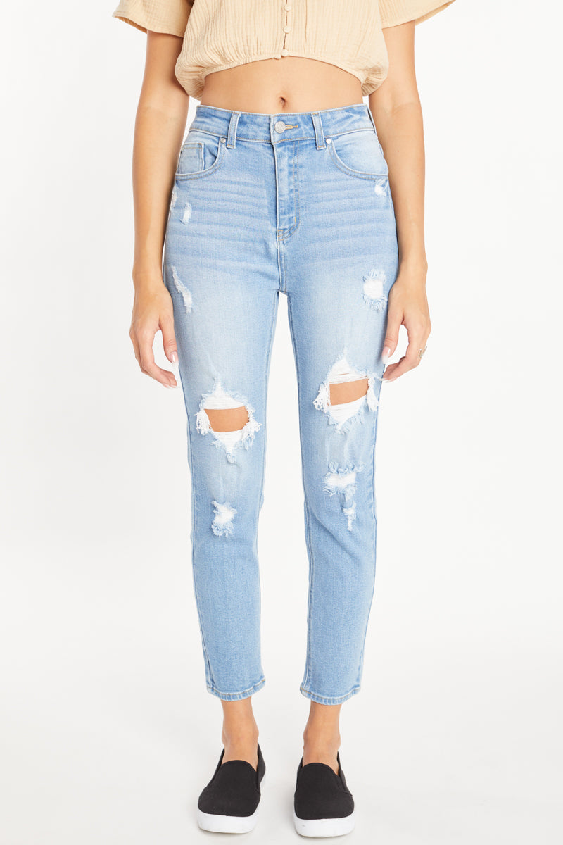 Super High Rise Relaxed Mom Skinny Jeans
