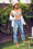 High Rise Slim Straight Jeans with Uneven Frayed Hem