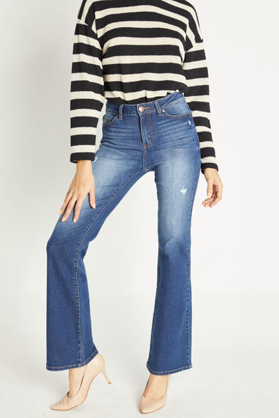 Jeans bootcut de talle alto de los años 70