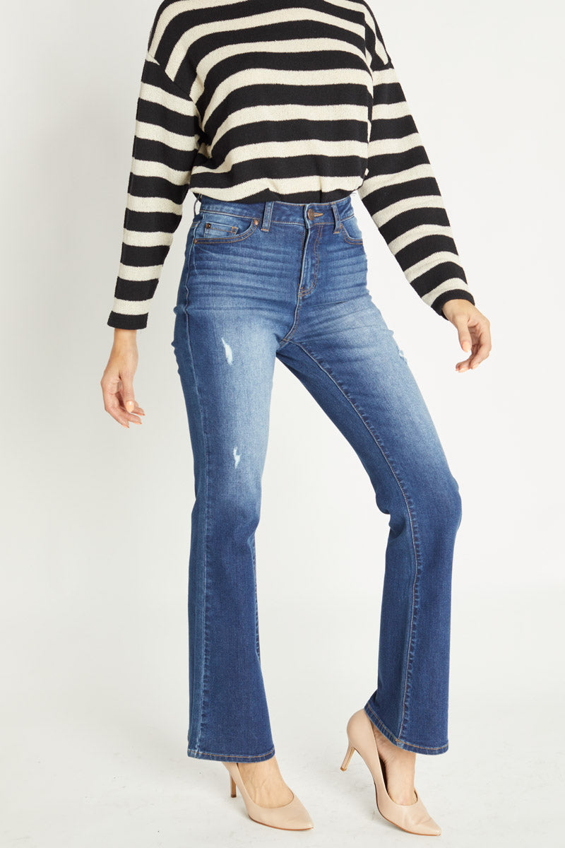 Jeans bootcut de talle alto de los años 70