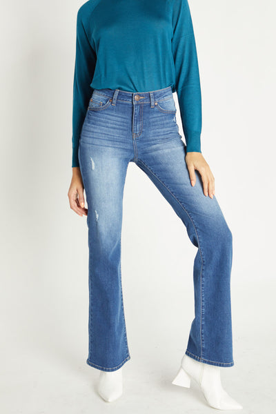 Jeans bootcut de talle alto de los años 70