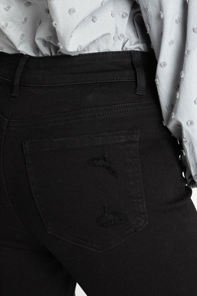 High Rise Heavily Destructed Ankle Skinny