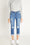 High Rise Crop Skinny Jeans with Cuffed Hem