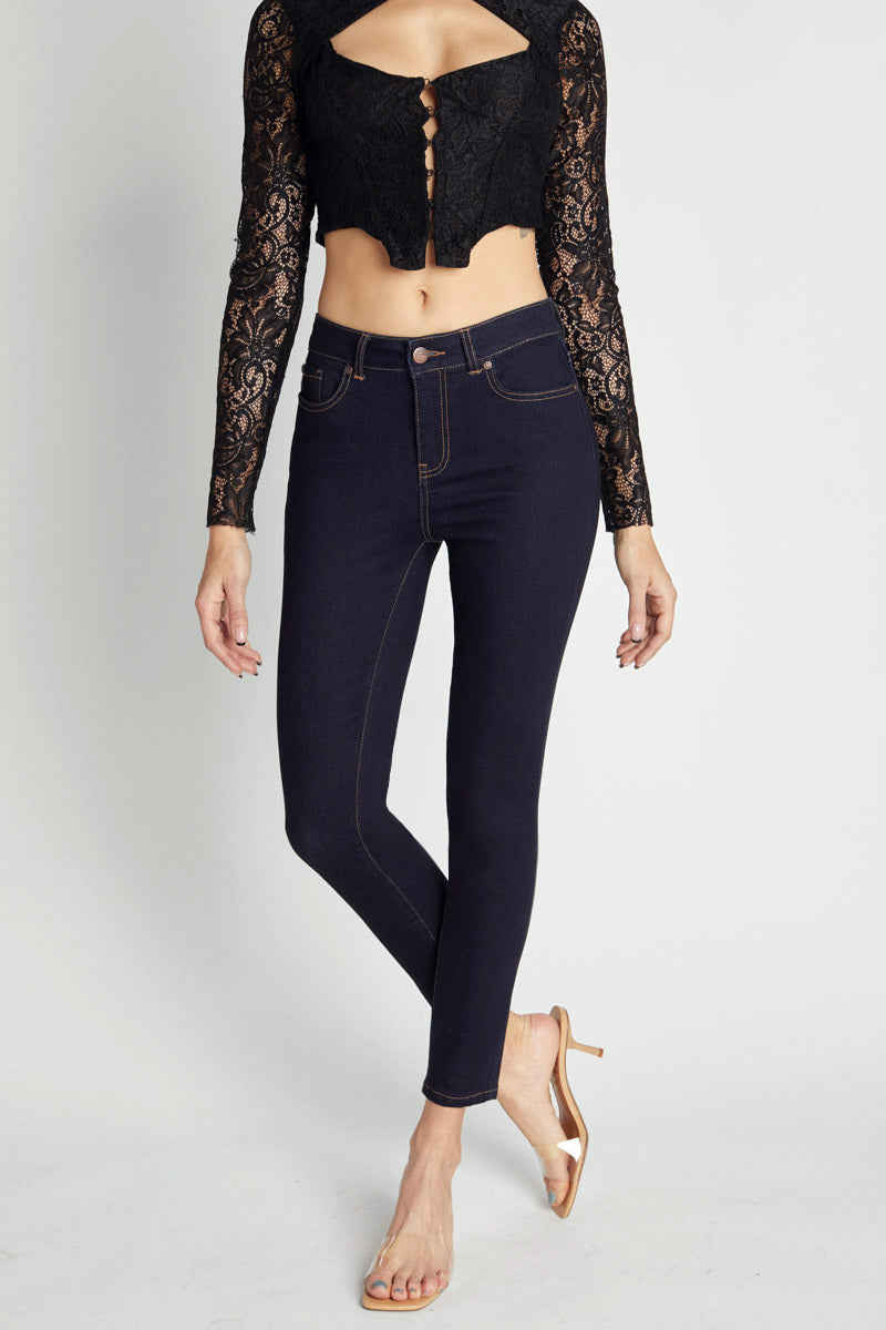 High Rise Classic Ankle Skinny