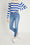 High Rise Double Waist Band Push Up Ankle Skinny