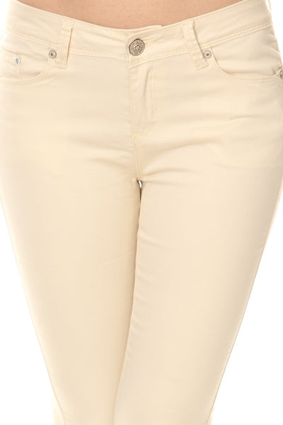 Classic Stretch Cotton Twill Push Up Skinny Jeans