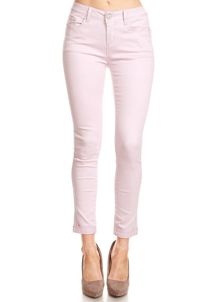 Classic Stretch Cotton Twill Push Up Skinny Jeans