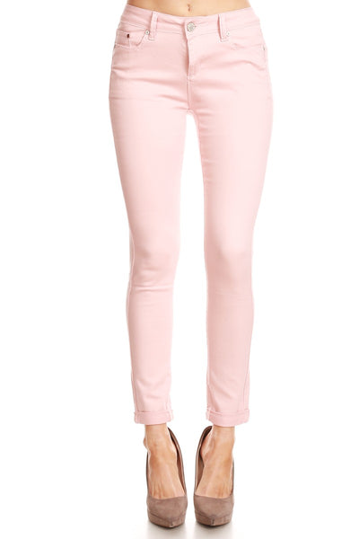 Classic Stretch Cotton Twill Push Up Skinny Jeans