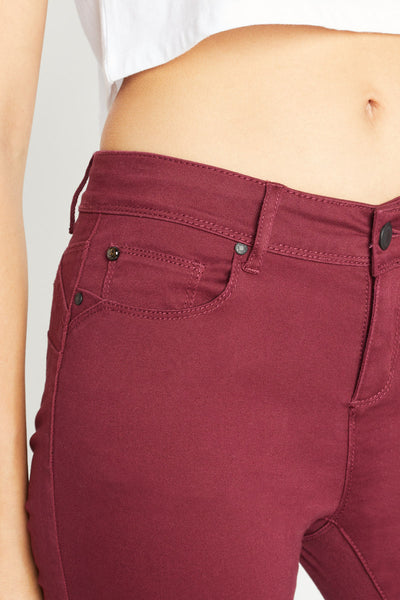 Classic Stretch Cotton Twill Push Up Skinny Jeans