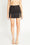 Dual Pull-ring Zipper-Front Mini Skirt